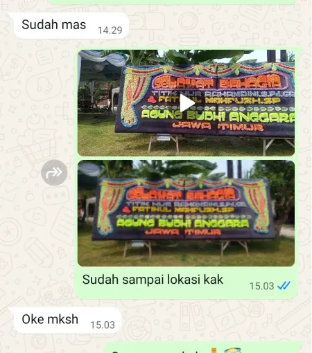 Pengiriman Papan Bunga Panongan